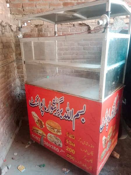 burger shawarms counter for sale . . . totally made of iron. 2