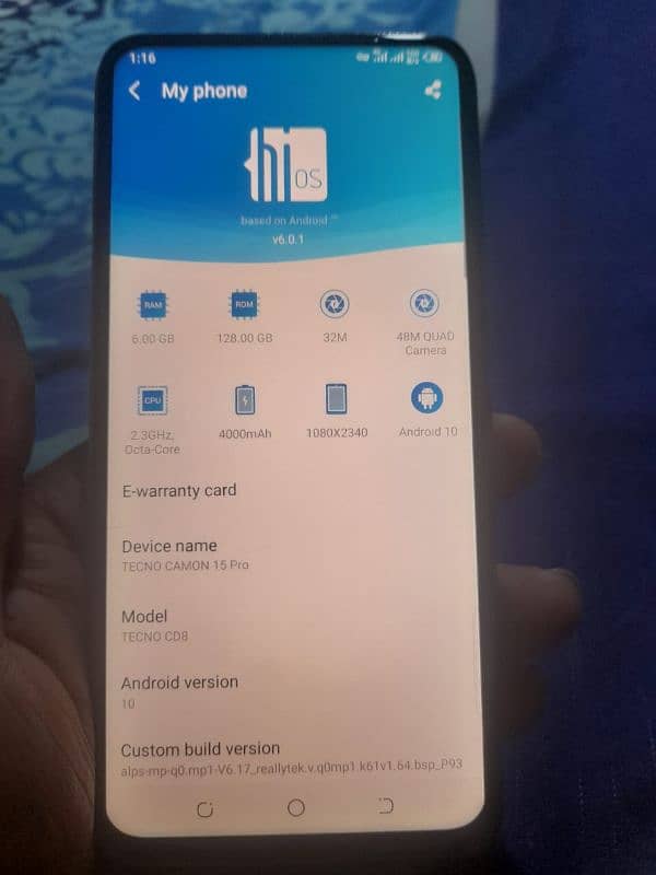 tecno caman popup camera 1