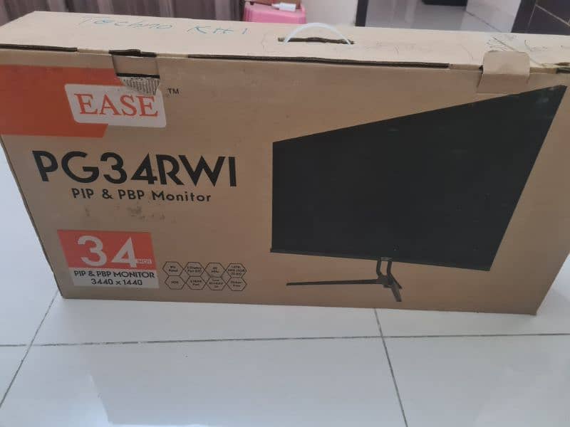 LED monitor 34 inches curved 3