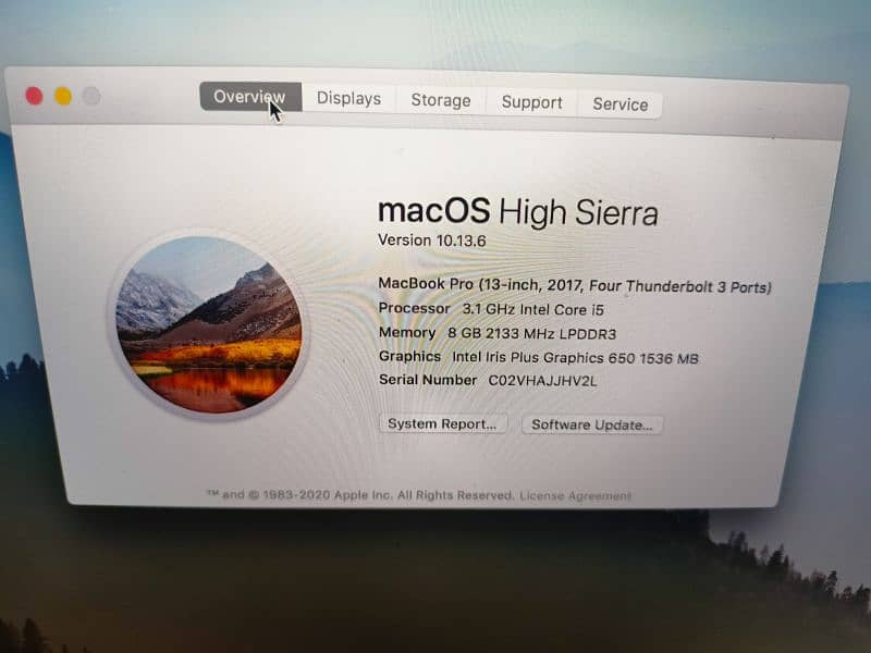 Apple MacBook pro 2017 7
