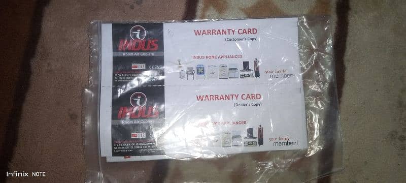 indus air cooler only one month use with box and viranty card 7