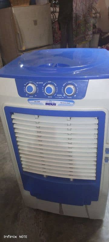 indus air cooler only one month use with box and viranty card 9