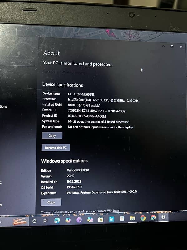 Lenovo thinkpad T450 i3 5th gen 8gb ram 500 gb hard 1