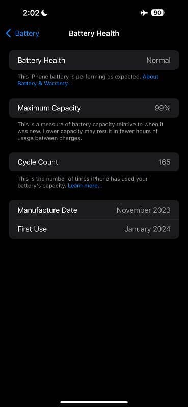 Iphone 15 pro max with box 256GB JV 9