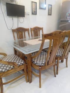 6 chairs dinning sheesham wood bleach polish new unsued
