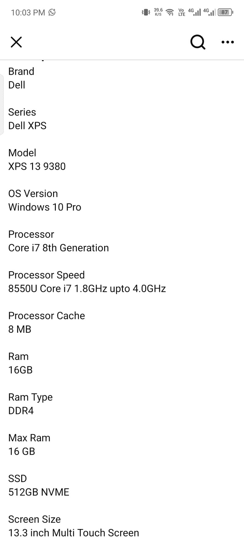 Dell Xps 13 9377 6