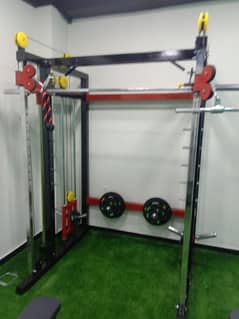 functional trainer lat pull down rowing squat smith machine cross over
