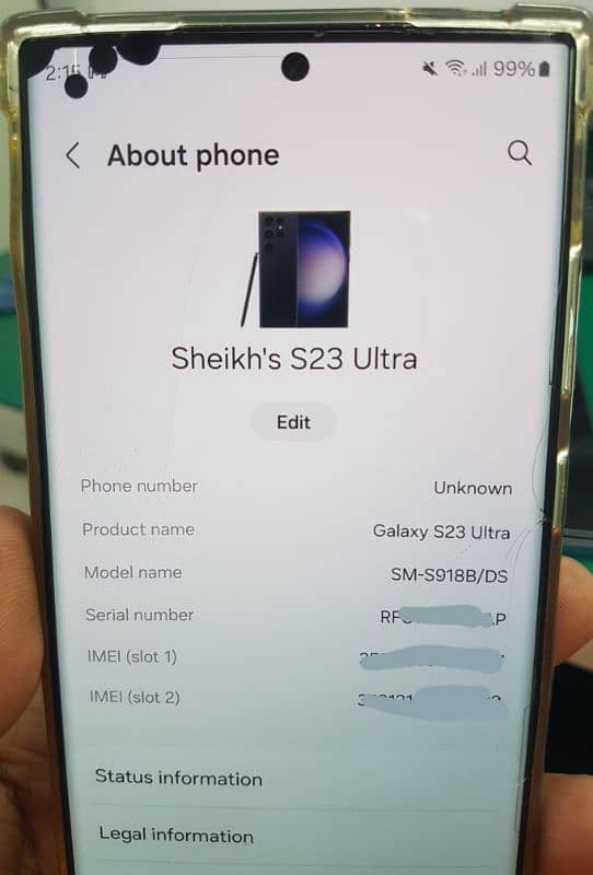 S23ultta 12GB ,512GB NOn PTA condition read ad plz 1