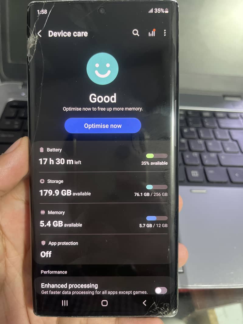 Note 10 plus 12/256 0