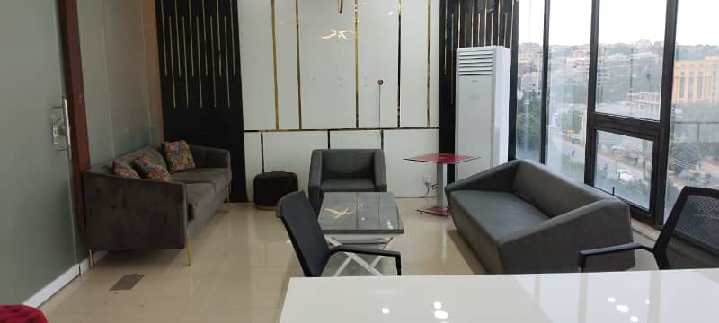 Beautiful Fully Furnished Office Available For Rent On Main Express Way In Bahria Town Phase 7 7
