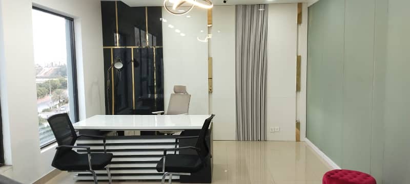 Beautiful Fully Furnished Office Available For Rent On Main Express Way In Bahria Town Phase 7 8