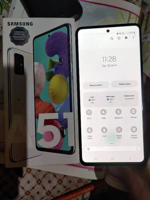 SAMSUNG A51 PTA APPROVED 6/128 WITH BOX 3