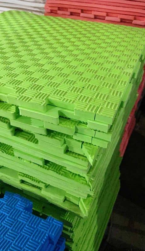 Interlock inter lock floor mats gym flooring mat rubber title Eva pvc 1