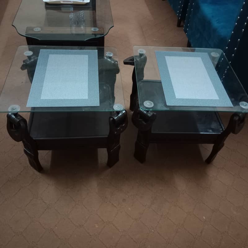 2 center/side tables very good condition 1
