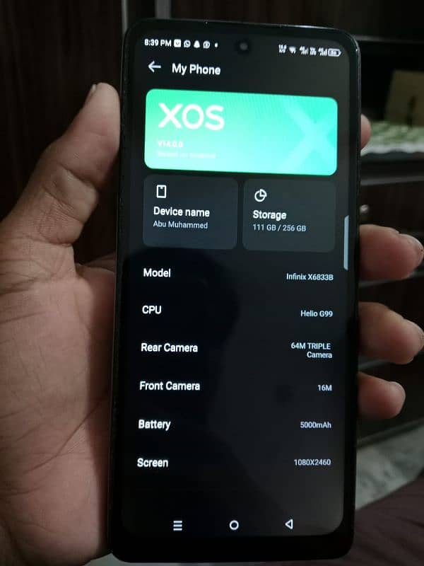Infinix Note 30 Ram/Memory 16/256 8