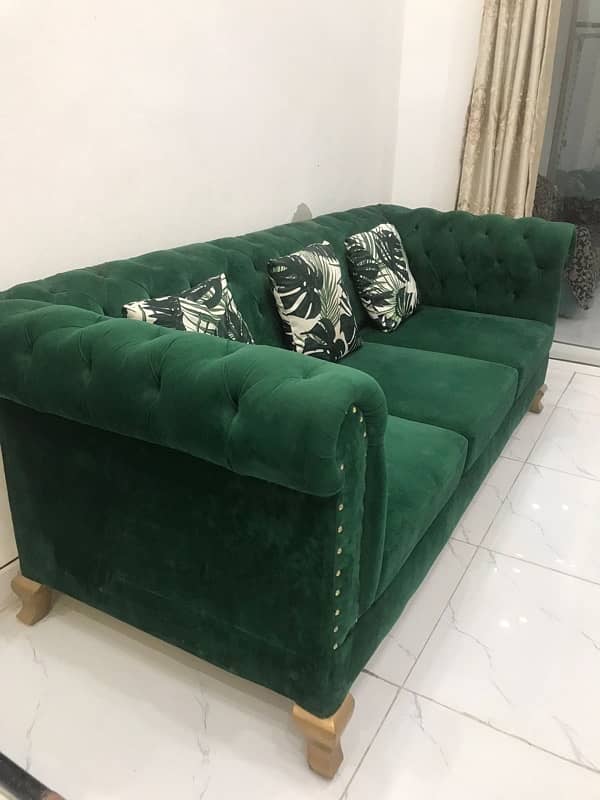premium velvet sofa set 6 seater 0