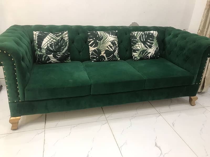 premium velvet sofa set 6 seater 1