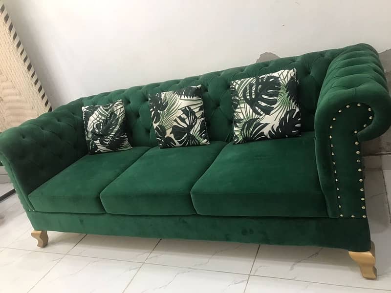 premium velvet sofa set 6 seater 2