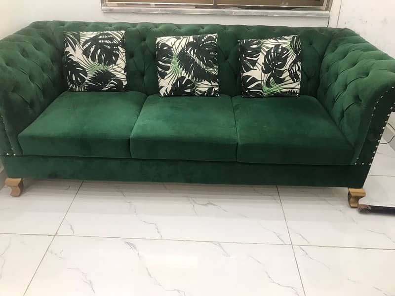 premium velvet sofa set 6 seater 4