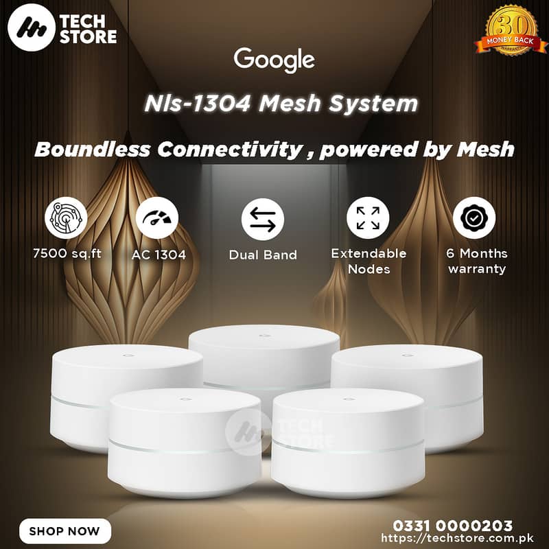 Google Mesh | NLS-1304-25 Router AC1200_Pack of 5 Dual Band 0