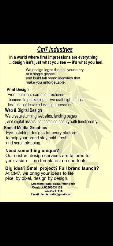 CM7 INDUSTRIES:graphic designing and digital marketing 0