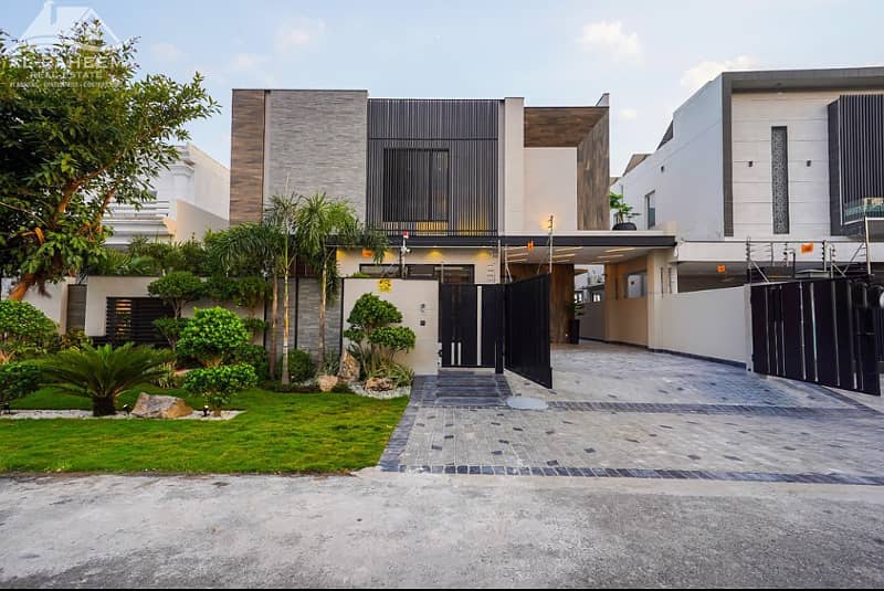 One Kanal Slightly Used Ultra-Modern Designer Facing Park Bungalow For Sale At Prime Location Of DHA 0