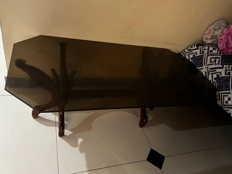 Glass center table and corner table 2