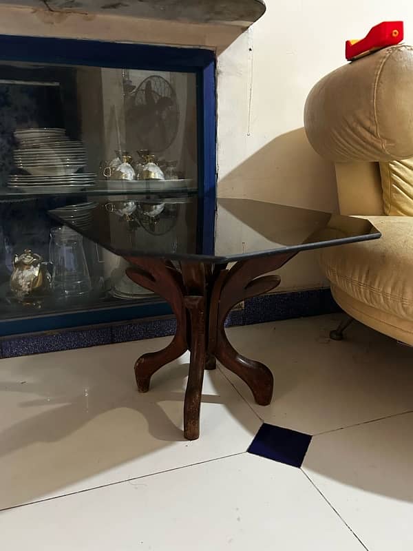 Glass center table and corner table 3