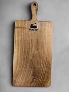 Chopping board/ charcuterie board, made from sheeshum(wood)
