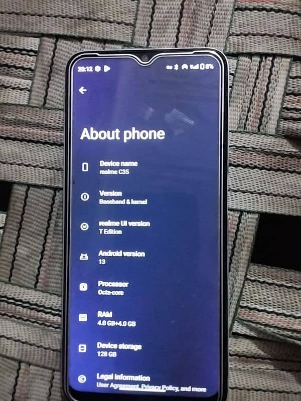 realme c35 with box charger and complete accerius 4/128 1