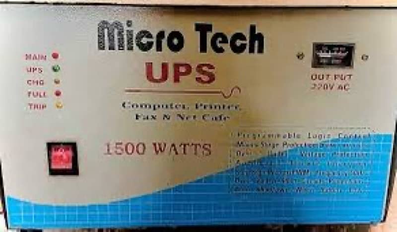 1500 vaat, 24 volt double battry ups with heavy transformer 0