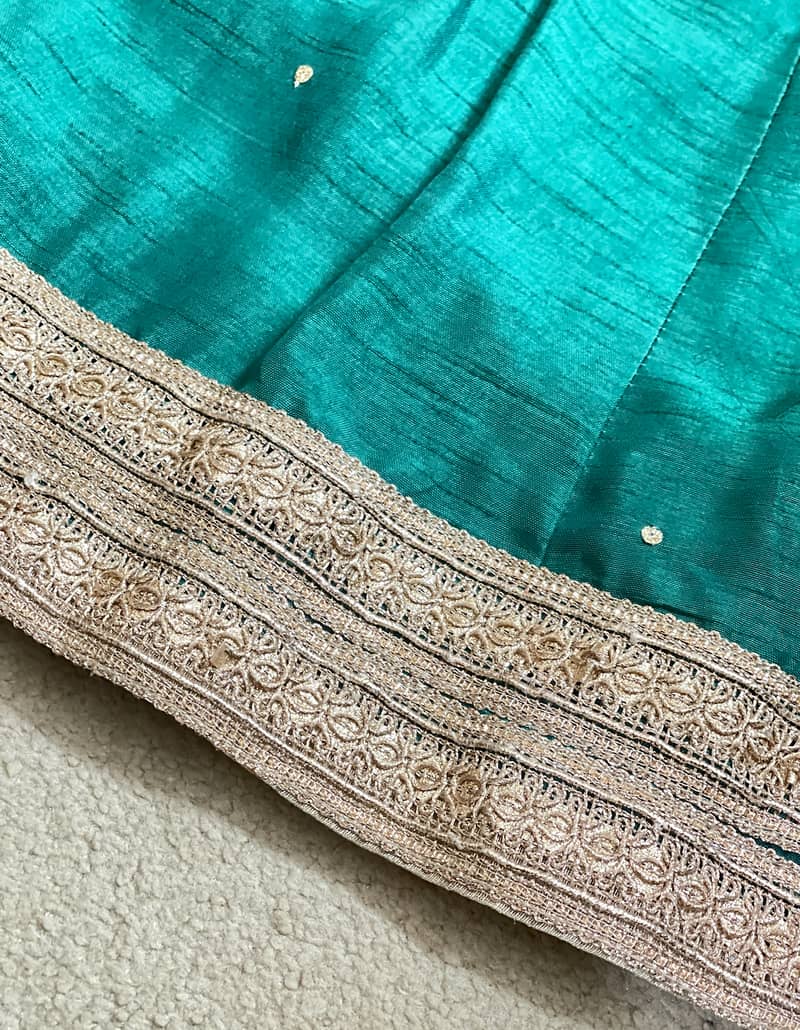 Fancy bridal angrakha dress for mehndi 7