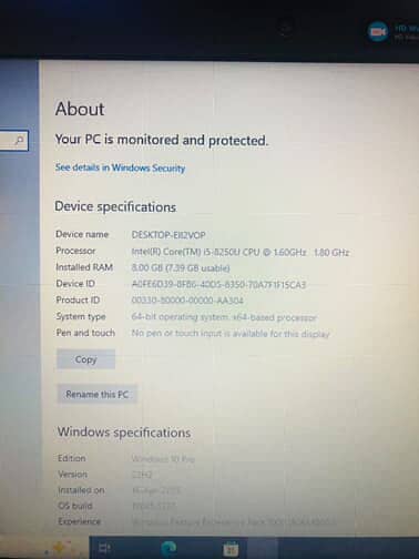 Hp Probook core i5 8th generation 1
