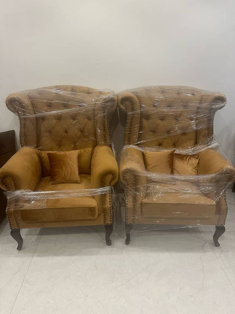 Sofa Set/Sofa Chairs/Velvet Sofa/Luxury Sofa/Poshish Sofa 6