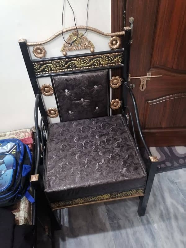 5 seater iron sofa set 0