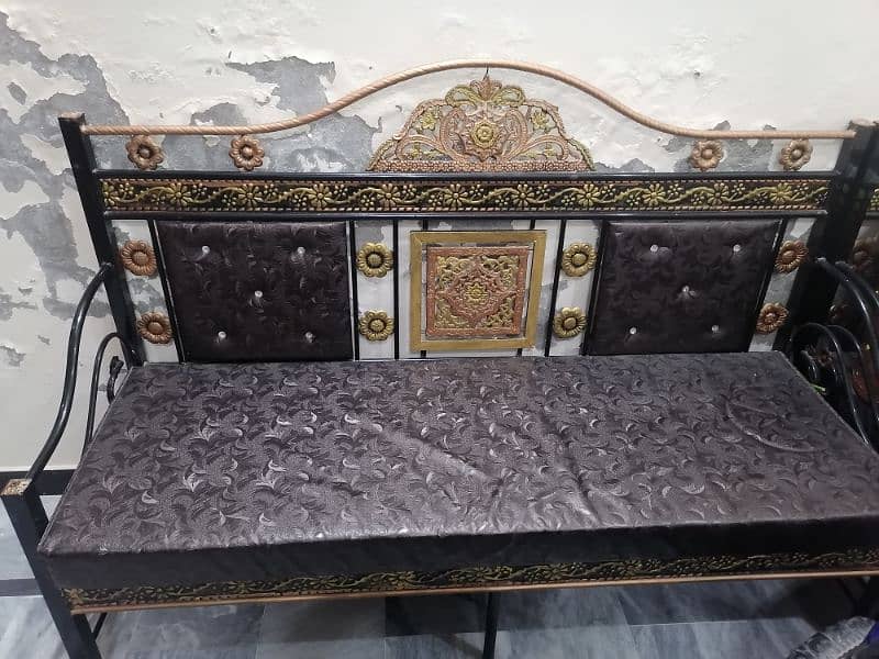 5 seater iron sofa set 1