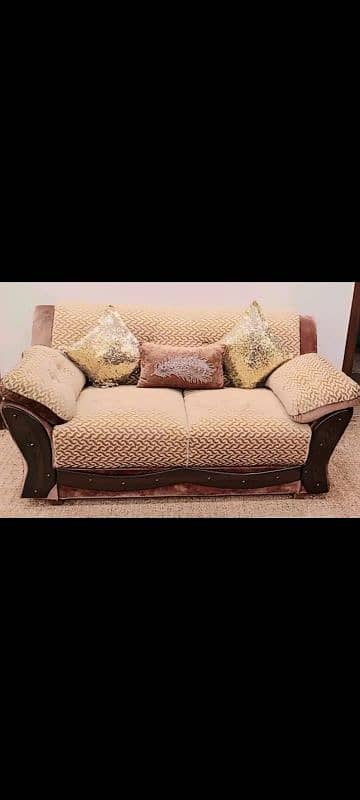 7 seater sofa+ sofa cum bed+table 3