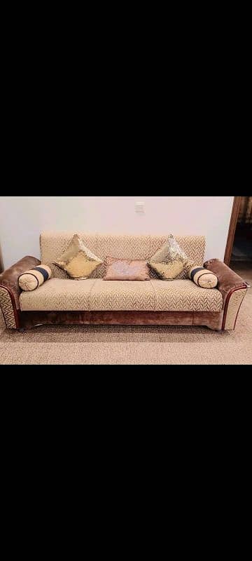 7 seater sofa+ sofa cum bed+table 5