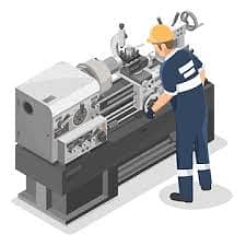 need helper for lathe machine   | خرا دیا فٹر اور ویلڈر کی ضرورت ہے 0