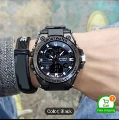 Original sports watch big digital & analog what's app 03002504286