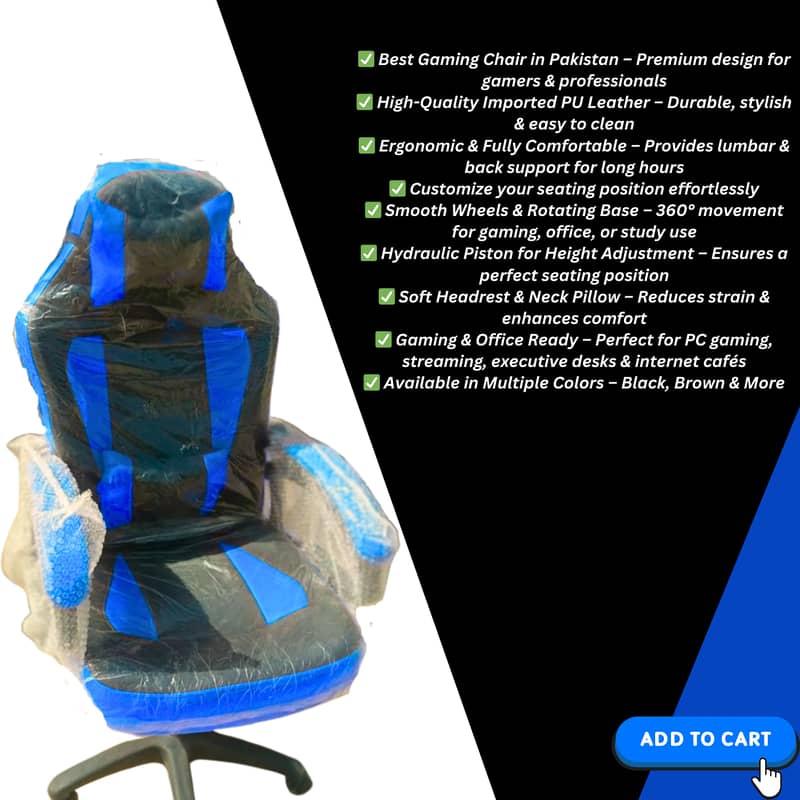 Razer- Gaming Chair with Gaming chair fully comfortable chair importe 1