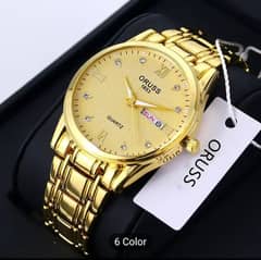 Original ORUSS GENTS watch day& date what's app 03002504286