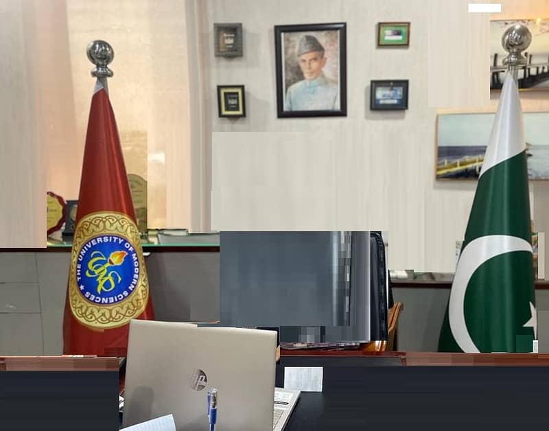 CEO Luxury Pakistan Flag & Custom Logo Table Flag for CEO office Decor 7