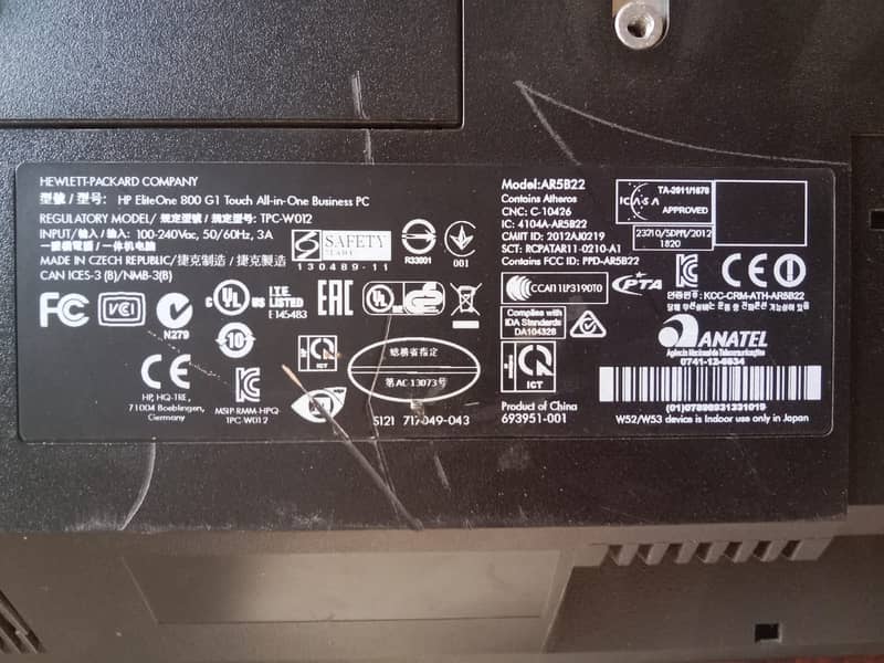 HP EliteOne 800 G5 LED PC - 8th Gen Core i5 8GB 500GB SSD 23.0" Touch 8