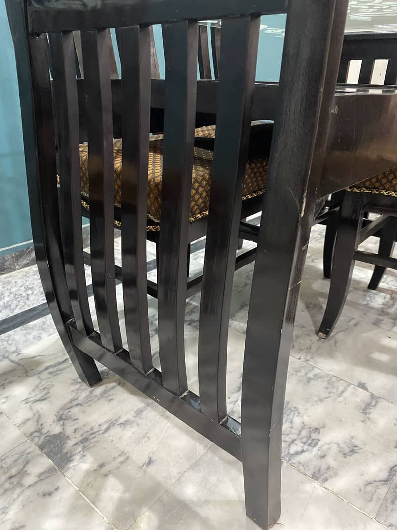 Dinning Table,dining with 6 chairs,luxury dining,glass top dining 4