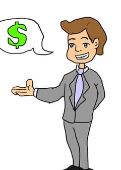 Sales man for a mobile phone shop
