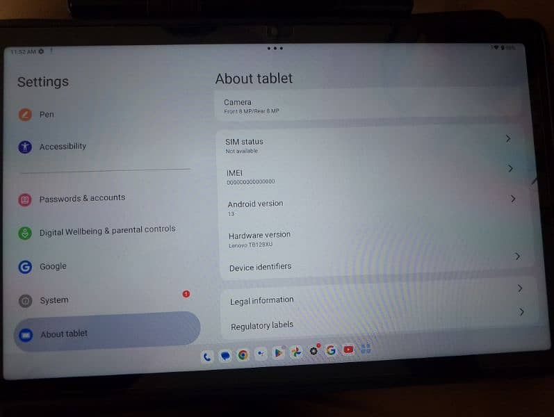 Lenovo Tab M10 plus 3rd Generation 8