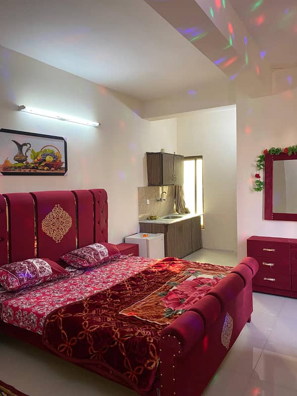 1 bed studio fully furnished apartment. 0