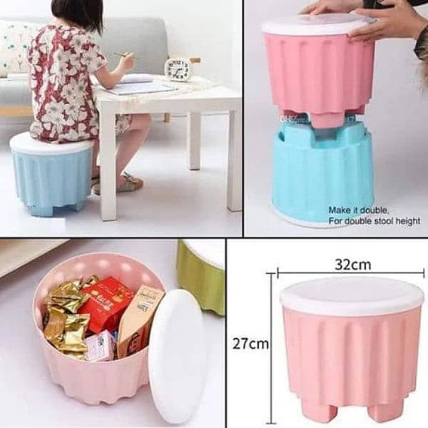 Multipurpose Drum Storage Stool and Sitting Chair 0