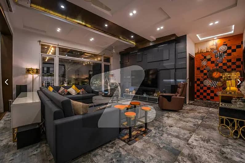 One Kanal BUNGALOW KANAL LAWN Luxury Ultra-Modern Design Most Beautiful Full Basement Swimming Pool Home Theater Bungalow For Sale At Prime Location Of DHA Lahore Near To Commercial Market 15
